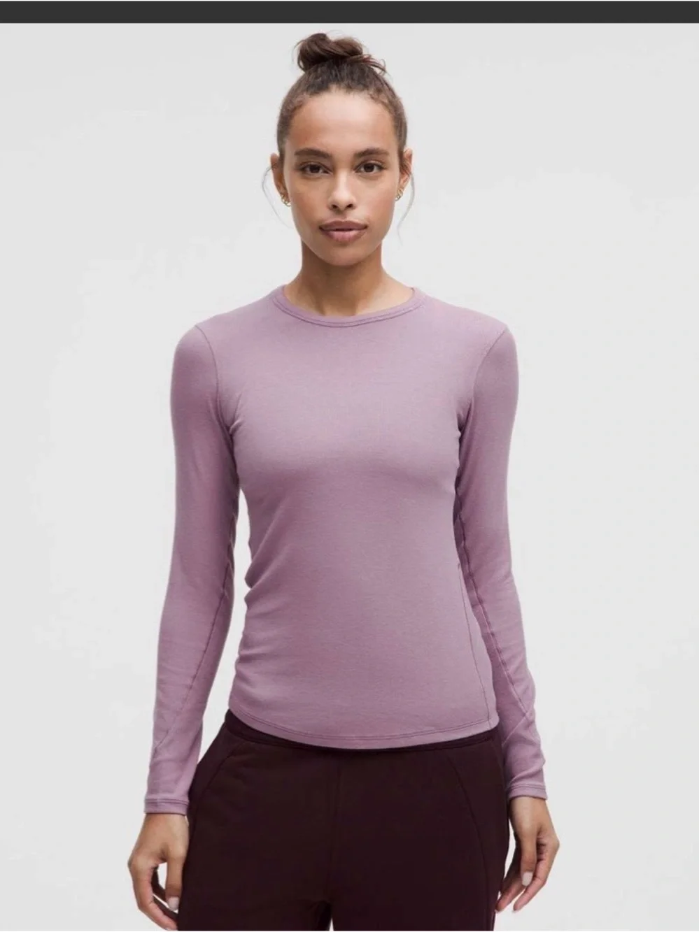 Lululemon Hold Tight Long-Sleeve Shirt Lavender Lux